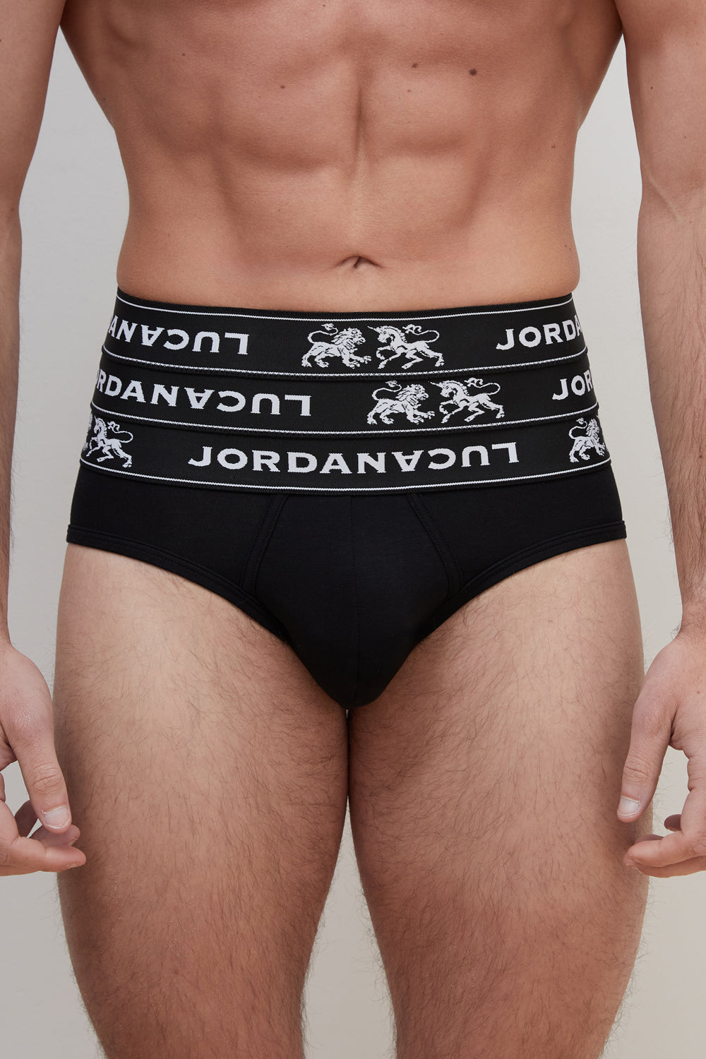 JLT-3 TRIPLE WAISTBAND BRIEF BLACK