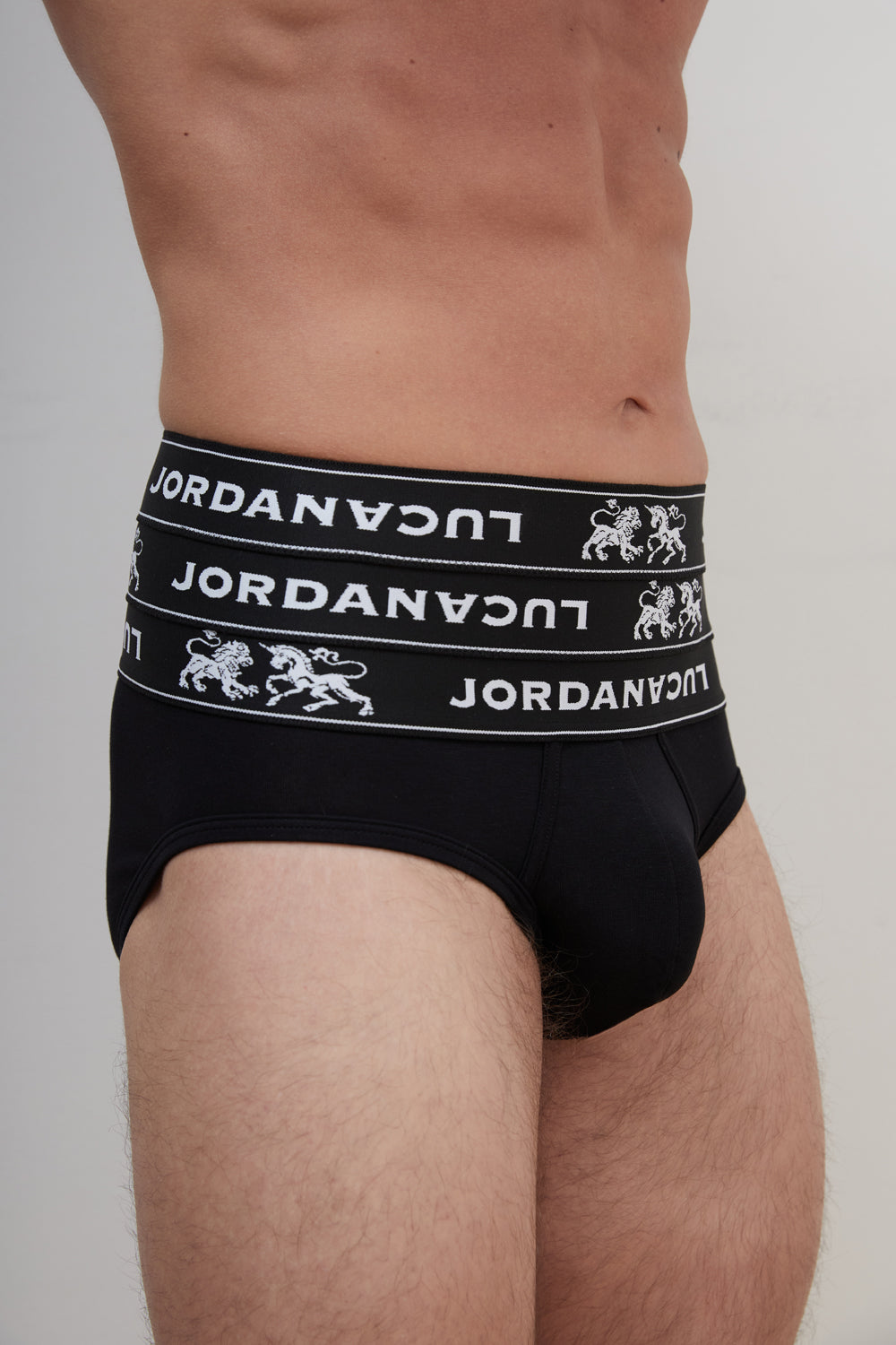 JLT-3 TRIPLE WAISTBAND BRIEF BLACK