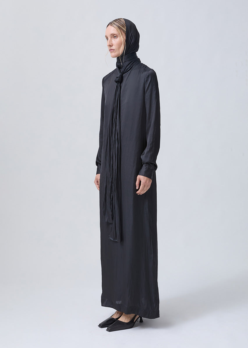 BOW DRESS BLACK