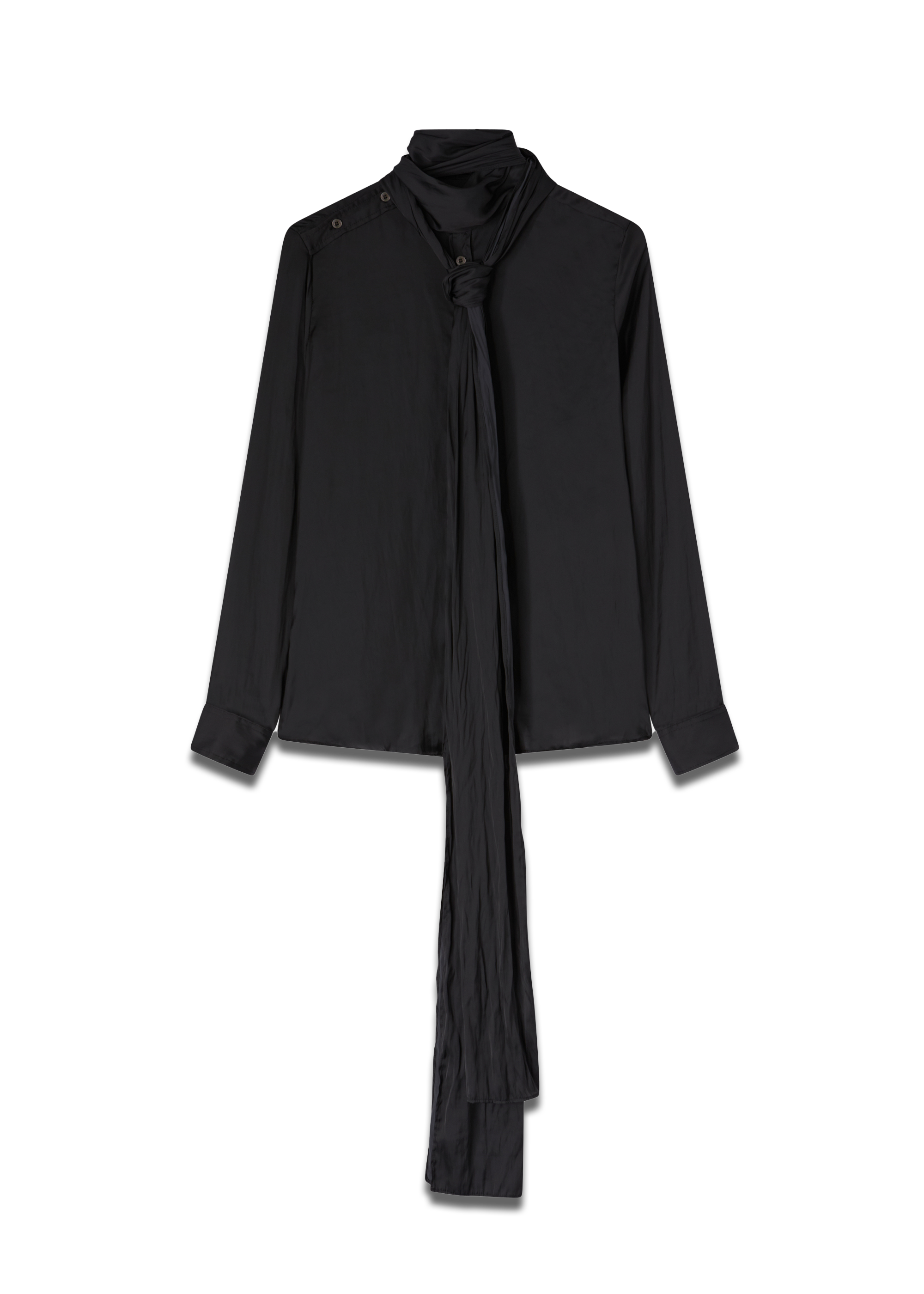 BOW SHIRT BLACK
