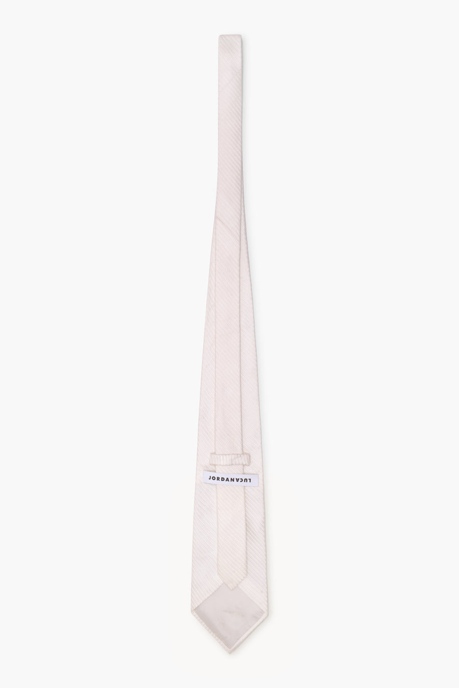 DIAGONAL STRIPE SILK TIE BLUSH