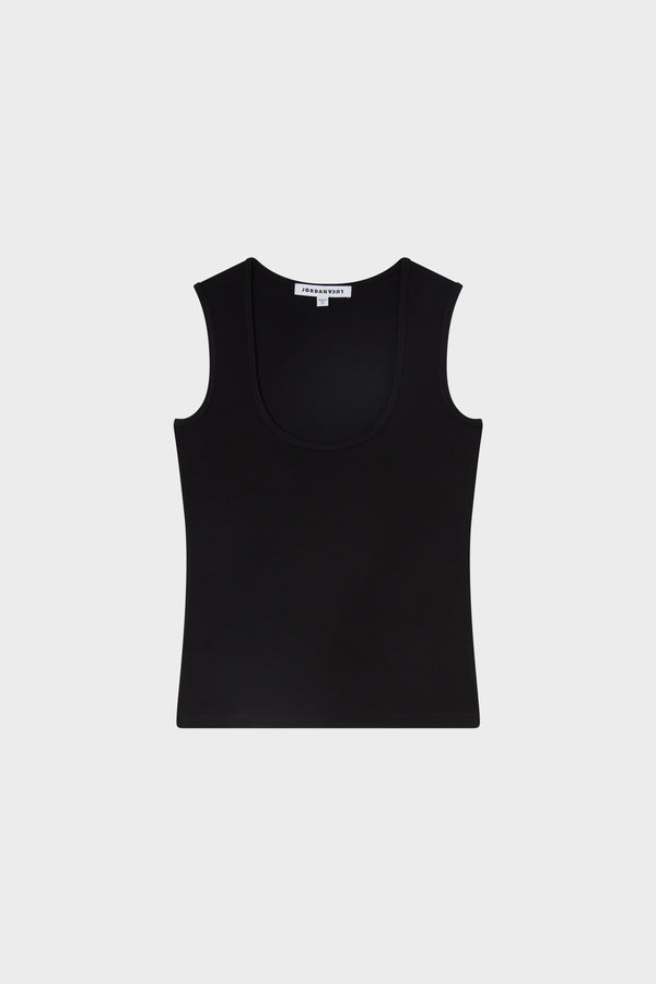 SQUARE TANK TOP Black