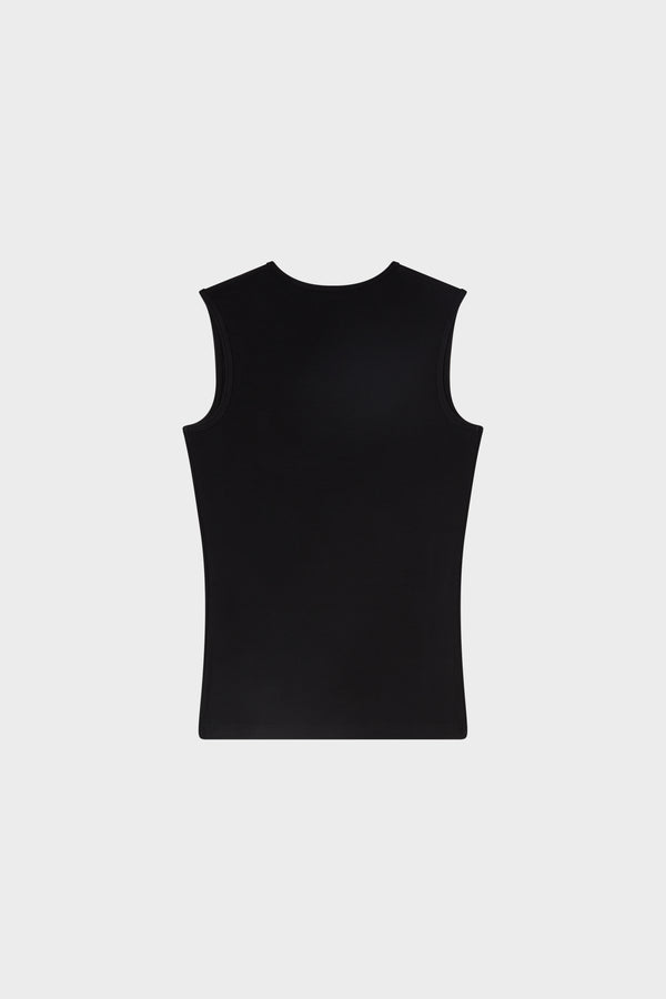 SQUARE TANK TOP Black