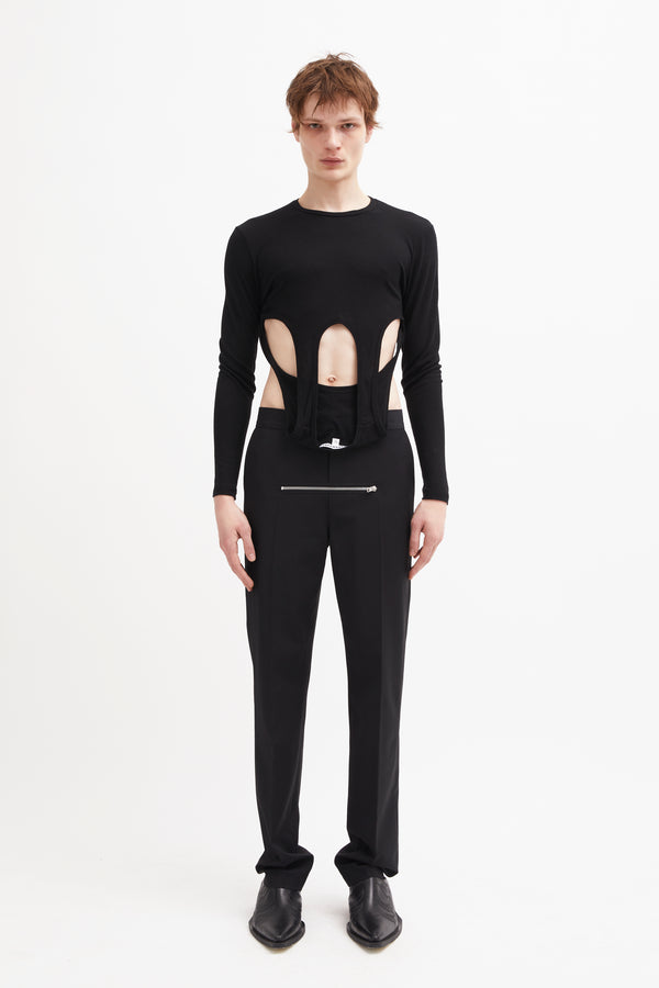 NASDAQ LONG SLEEVE TOP Black