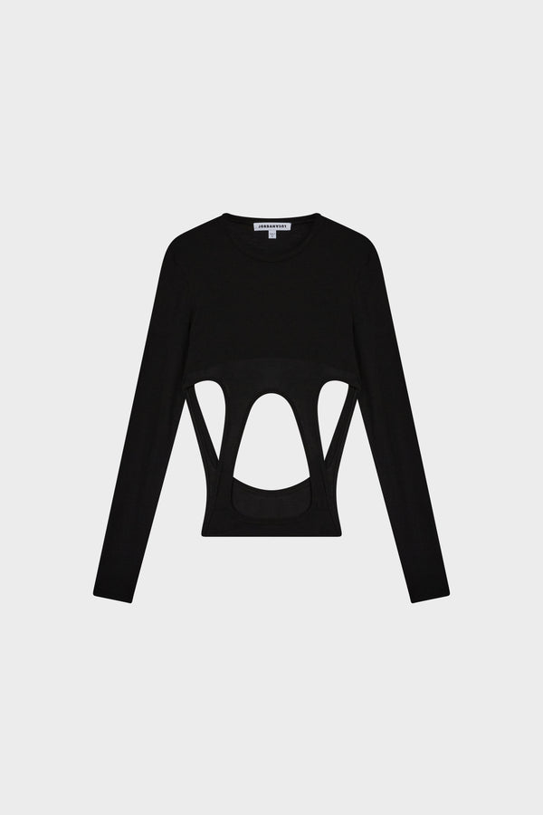 NASDAQ LONG SLEEVE TOP Black