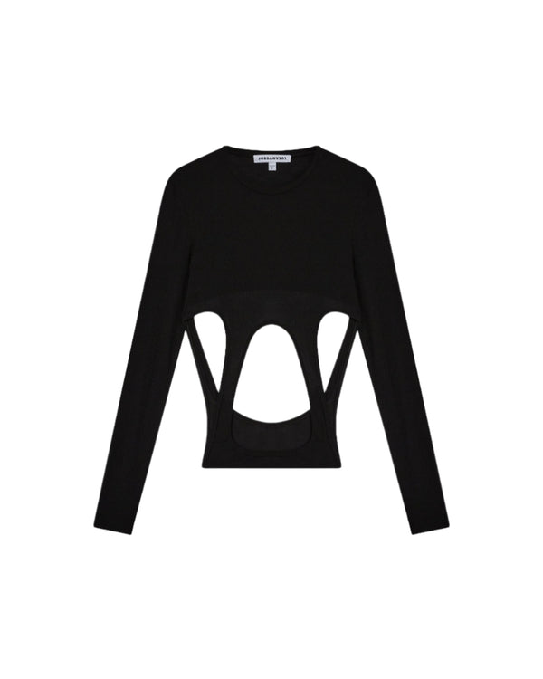 NASDAQ LONG SLEEVE TOP Black