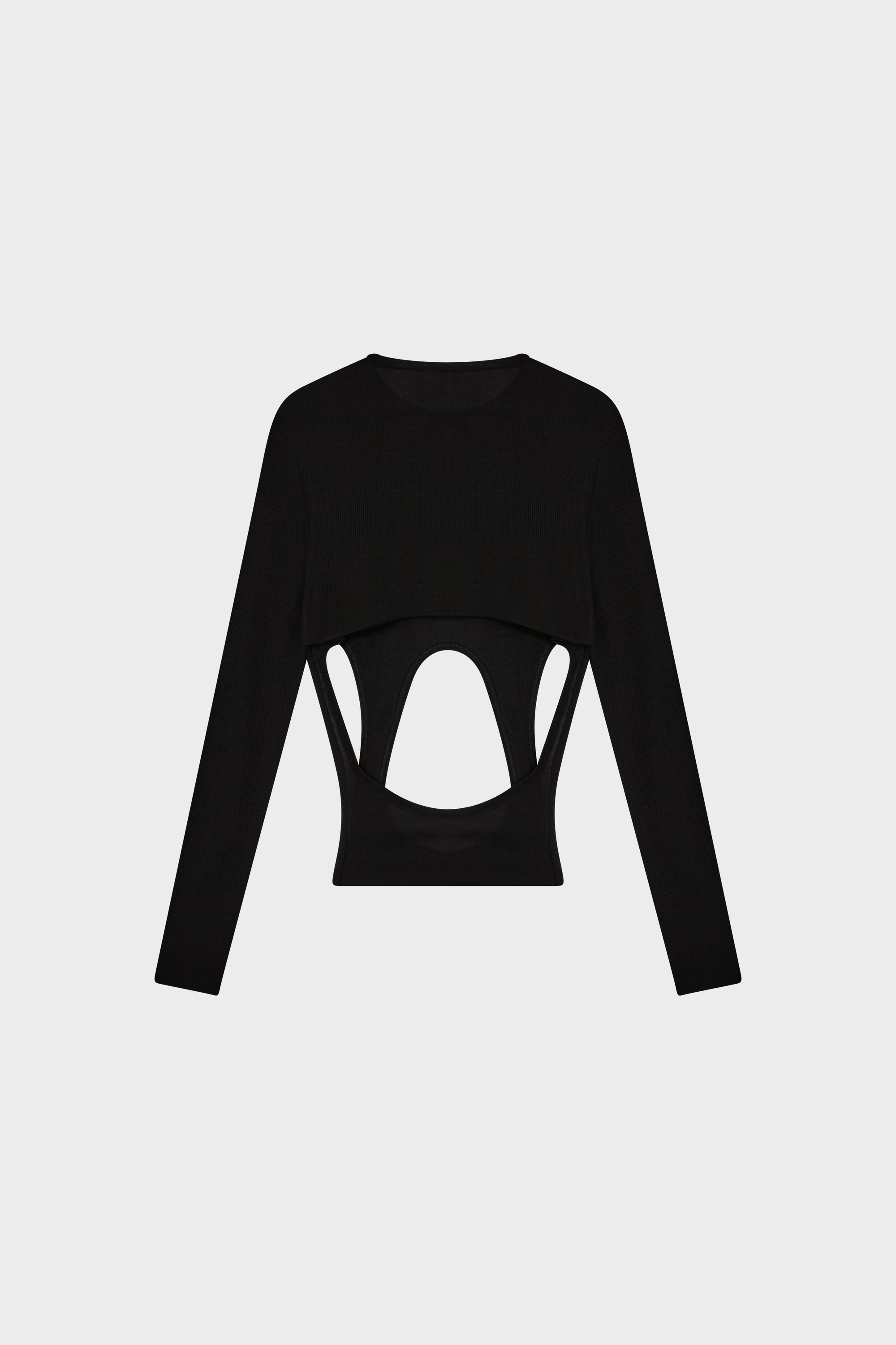 NASDAQ LONG SLEEVE TOP Black