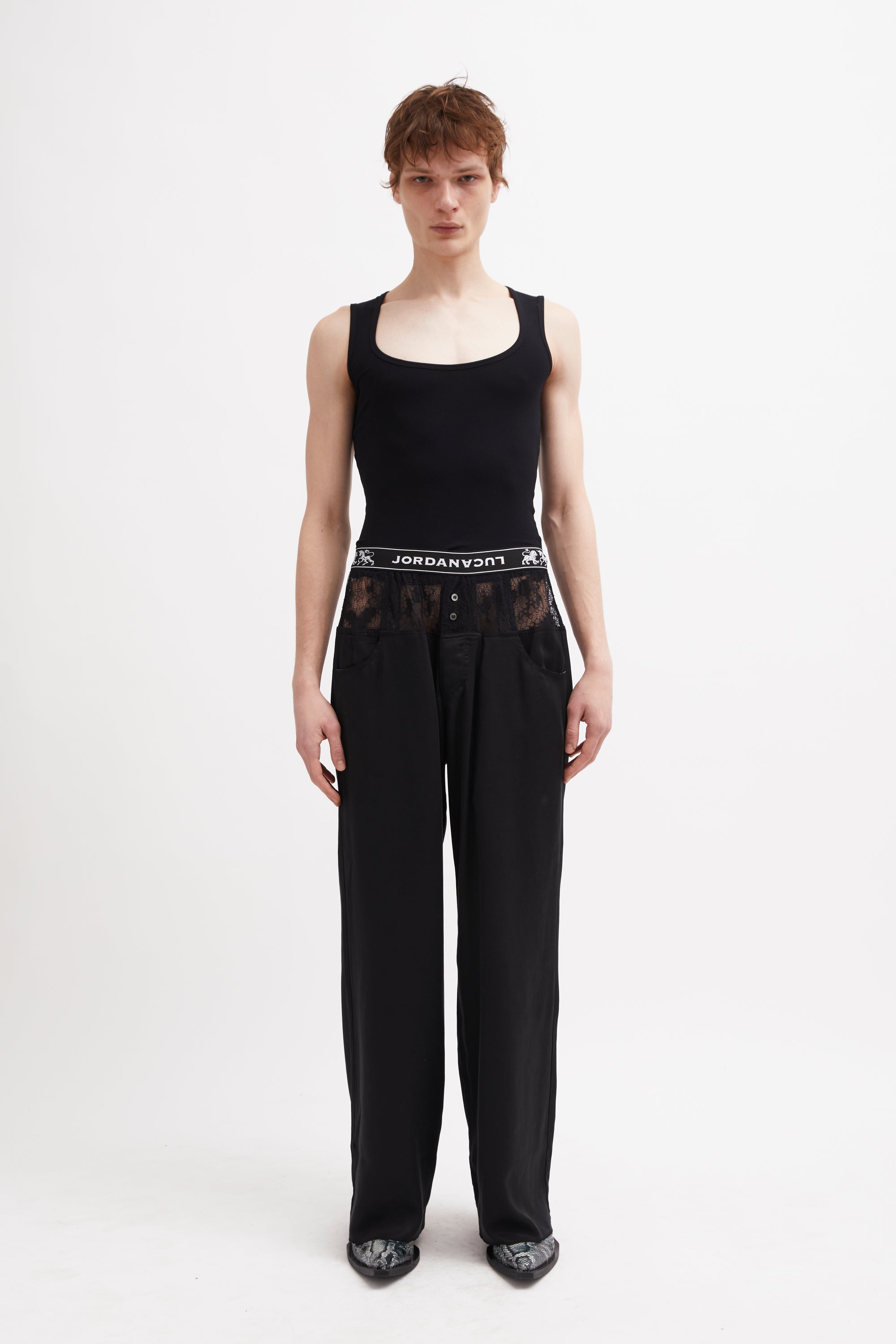 SQUARE TANK TOP Black