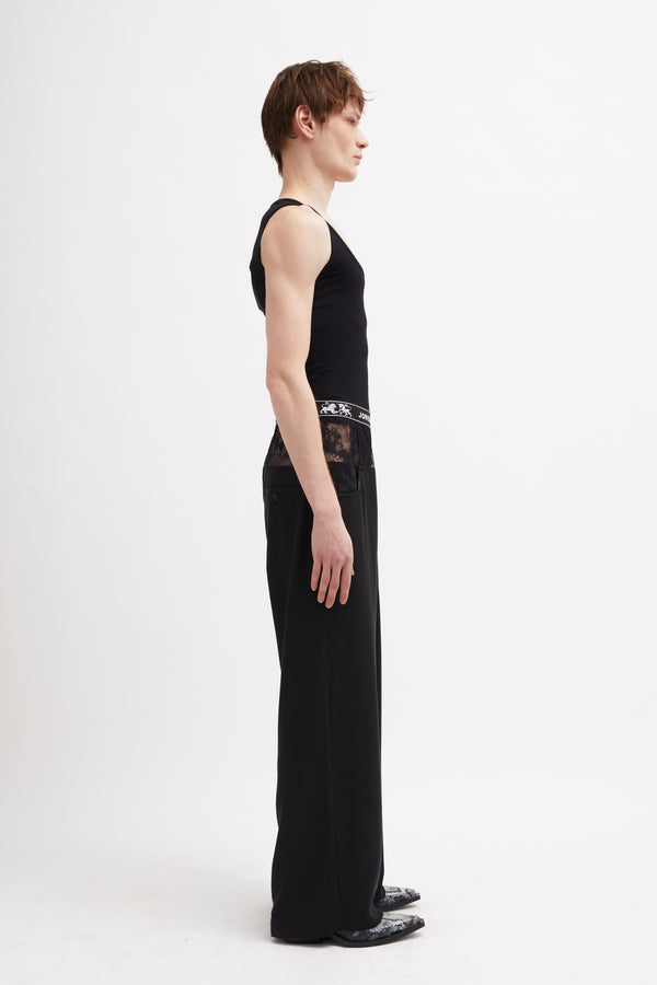 SQUARE TANK TOP Black
