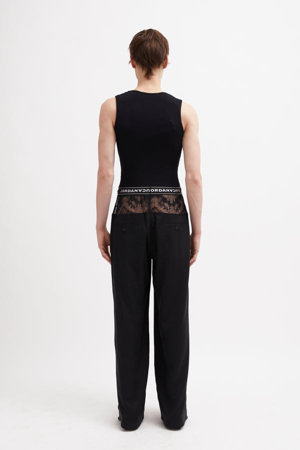 SQUARE TANK TOP Black