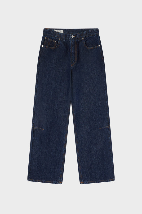 LASERED INSIGNIA DENIM TRS DARK INDIGO SW