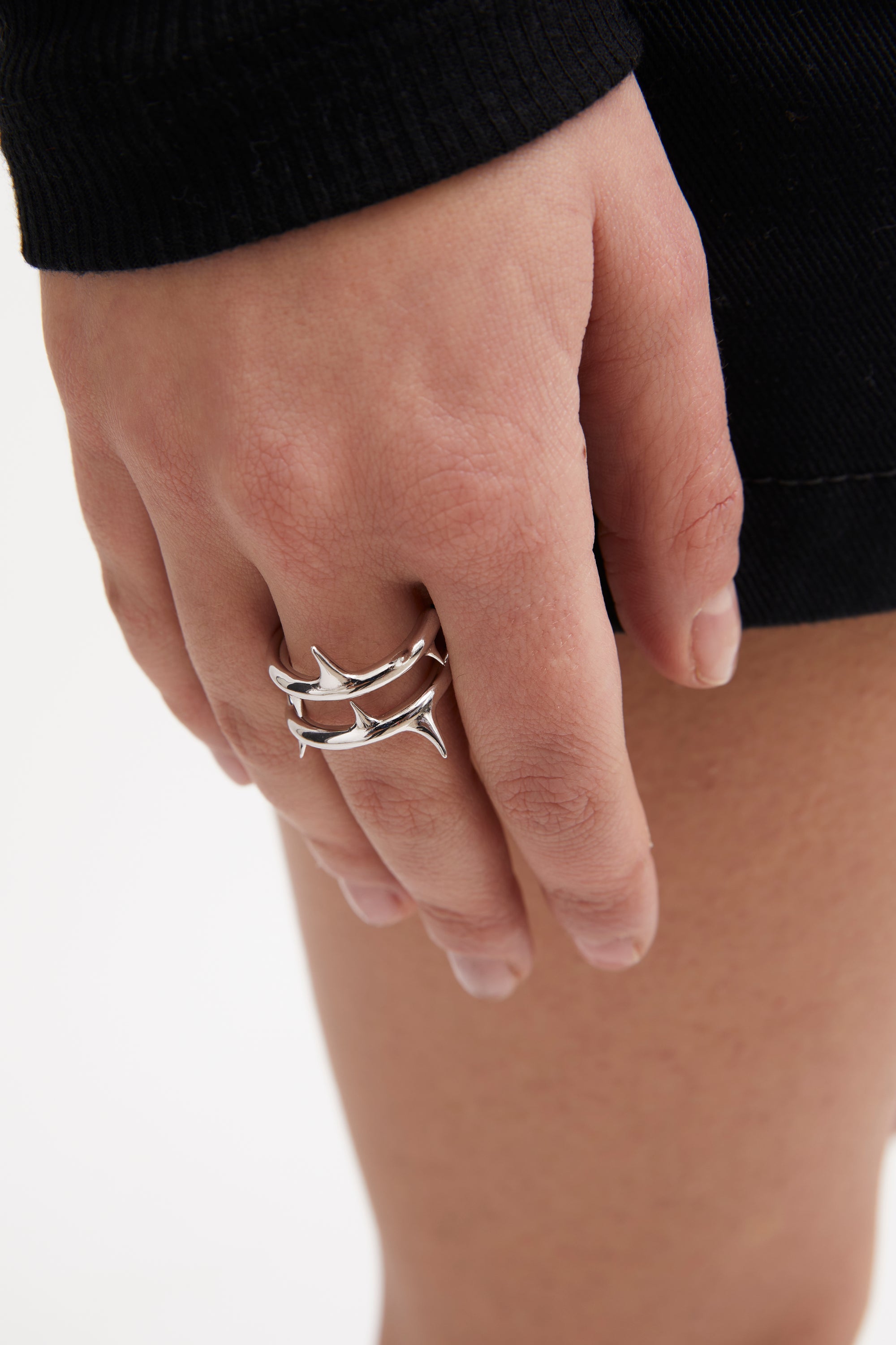 RING ROSE SNAKE Silver