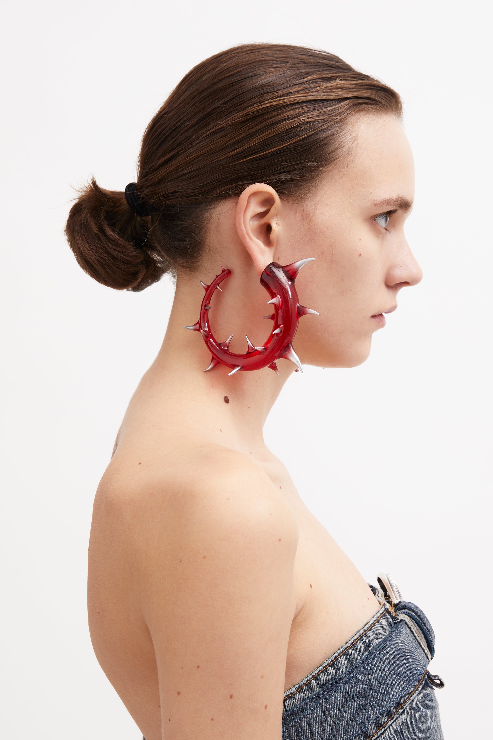 EARRING LOOP RED