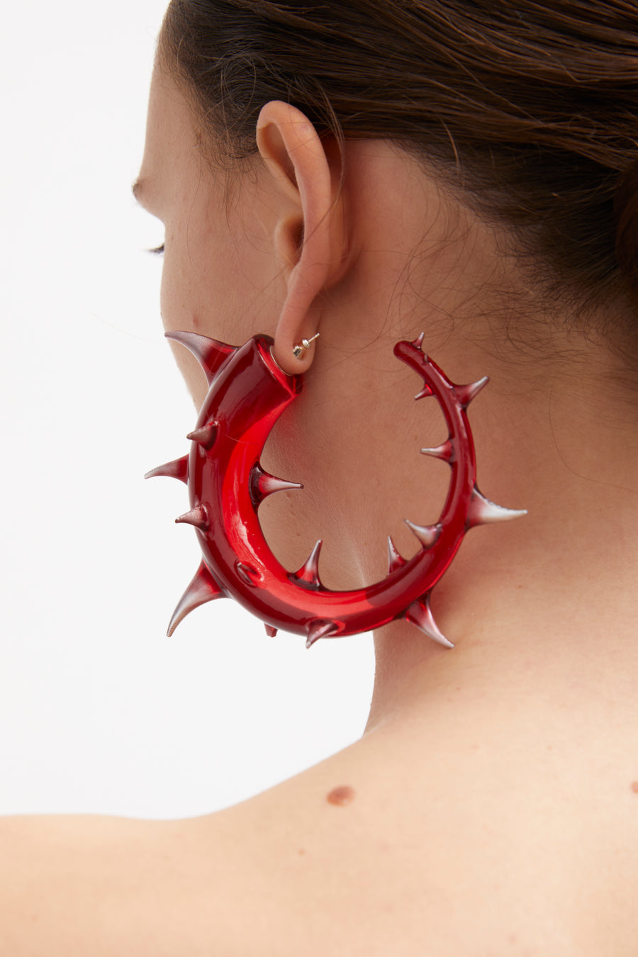 EARRING LOOP RED