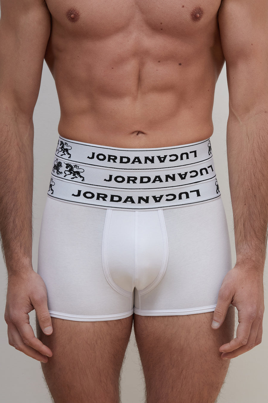 JLT-3 TRIPLE WAISTBAND BOXER WHITE