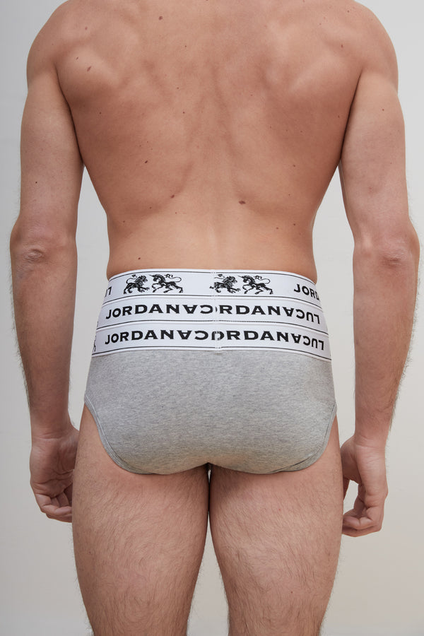 JLT-3 TRIPLE WAISTBAND BRIEF GREY