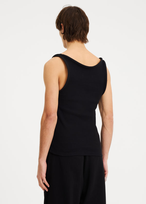 BLUR TANK TOP BLACK