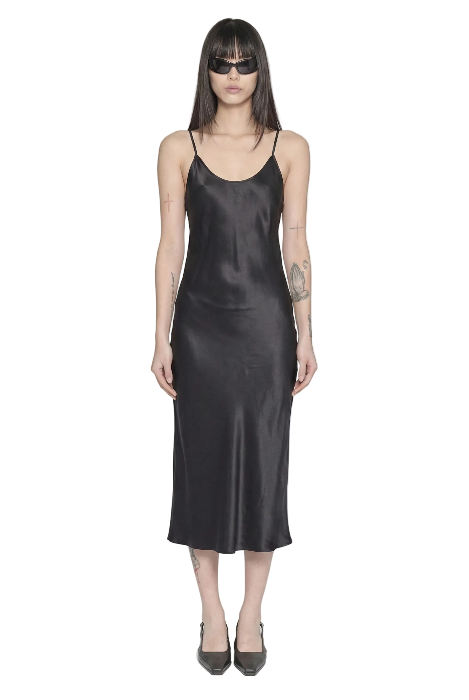 BLUES MIDI DRESS BLACK