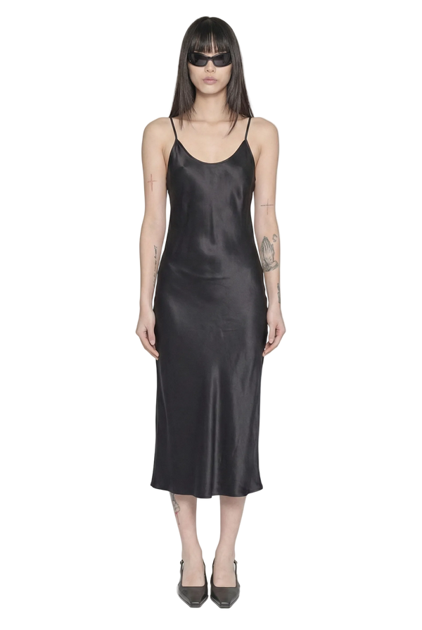 BLUES MIDI DRESS BLACK