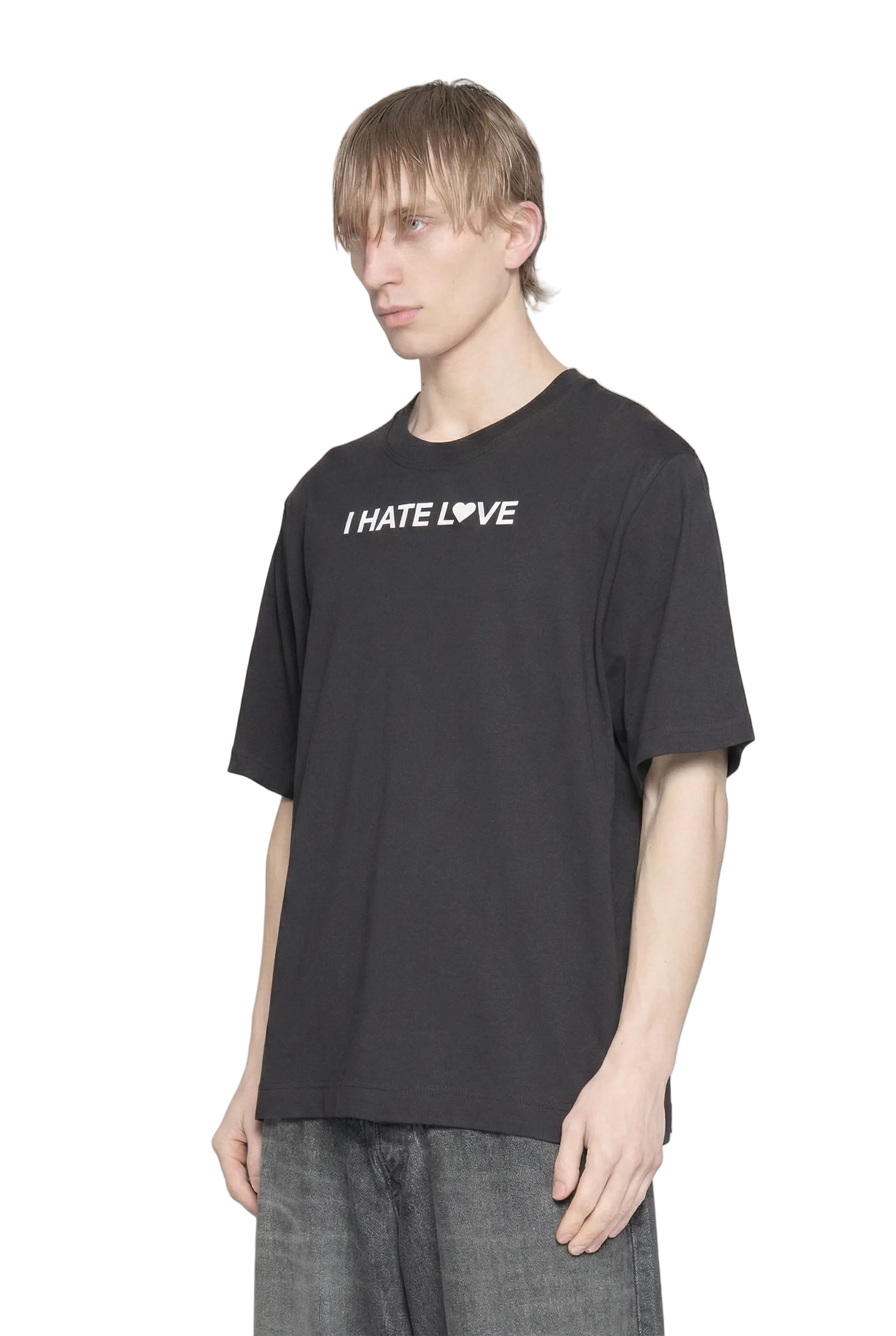 BABY TEE I HATE LOVE - BLACK