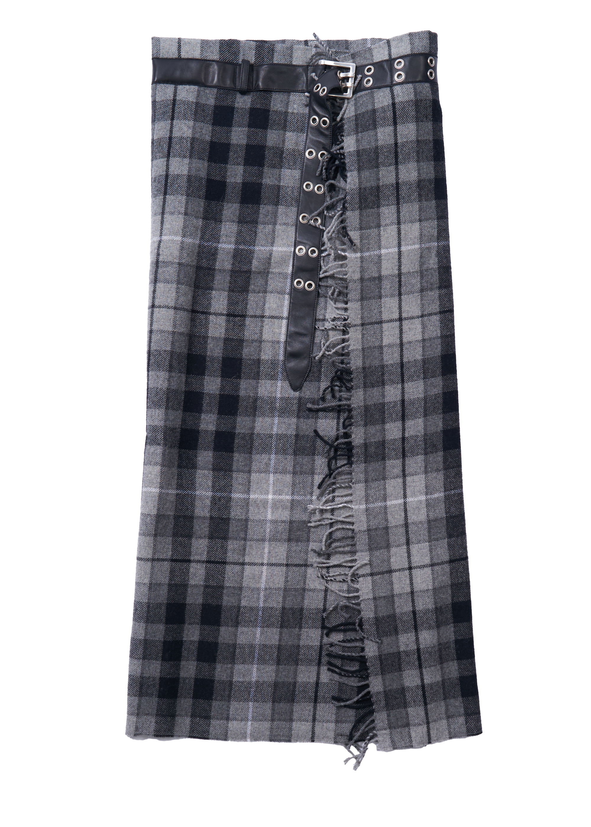 MANIA BLANKET SKIRT - GREY