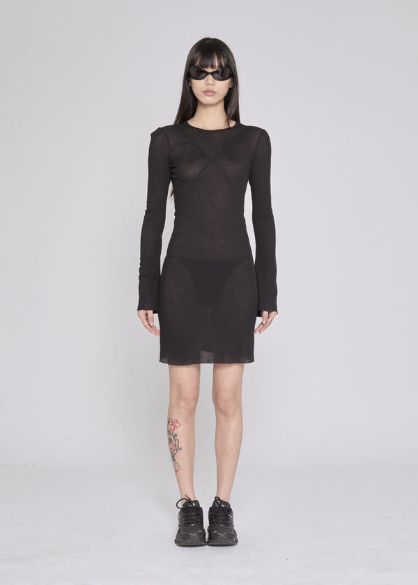 BLUES LONGSLEEVE DRESS BLACK