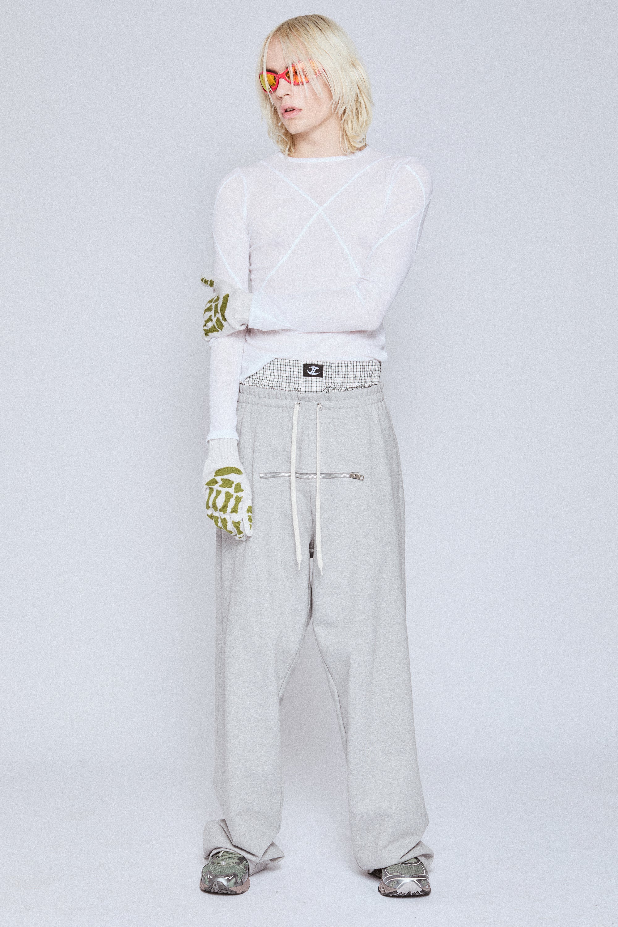 BLUES LONG SLEEVE TOP WHITE