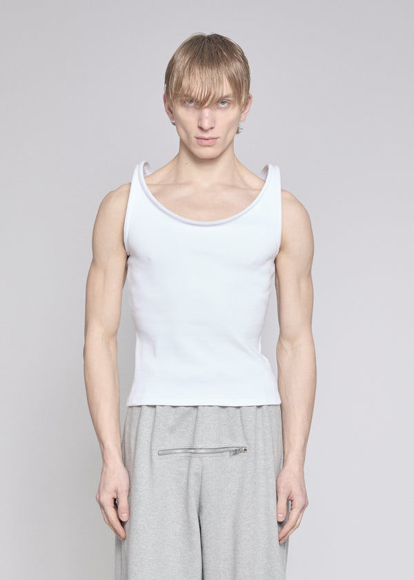 BLUR TANK TOP WHITE