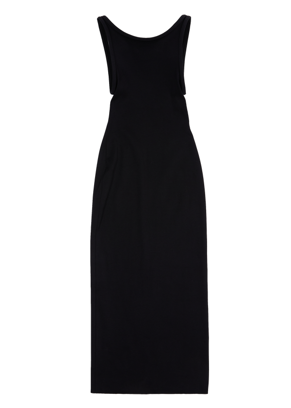 BLUR TANK DRESS BLACK