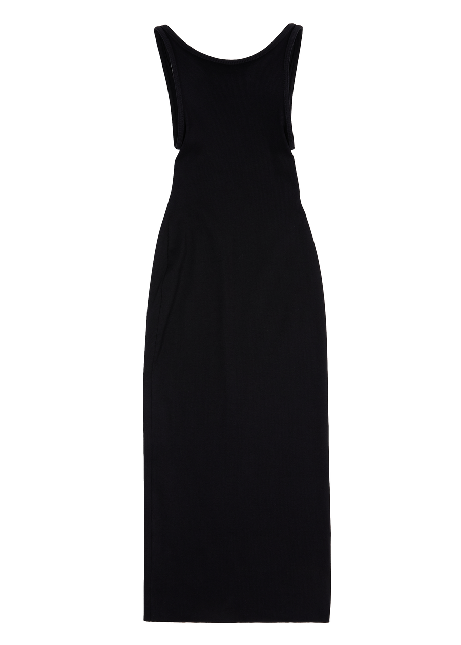 BLUR TANK DRESS BLACK