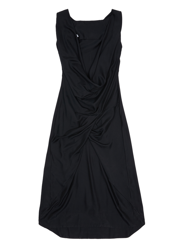 DRAPED DRESS BLACK