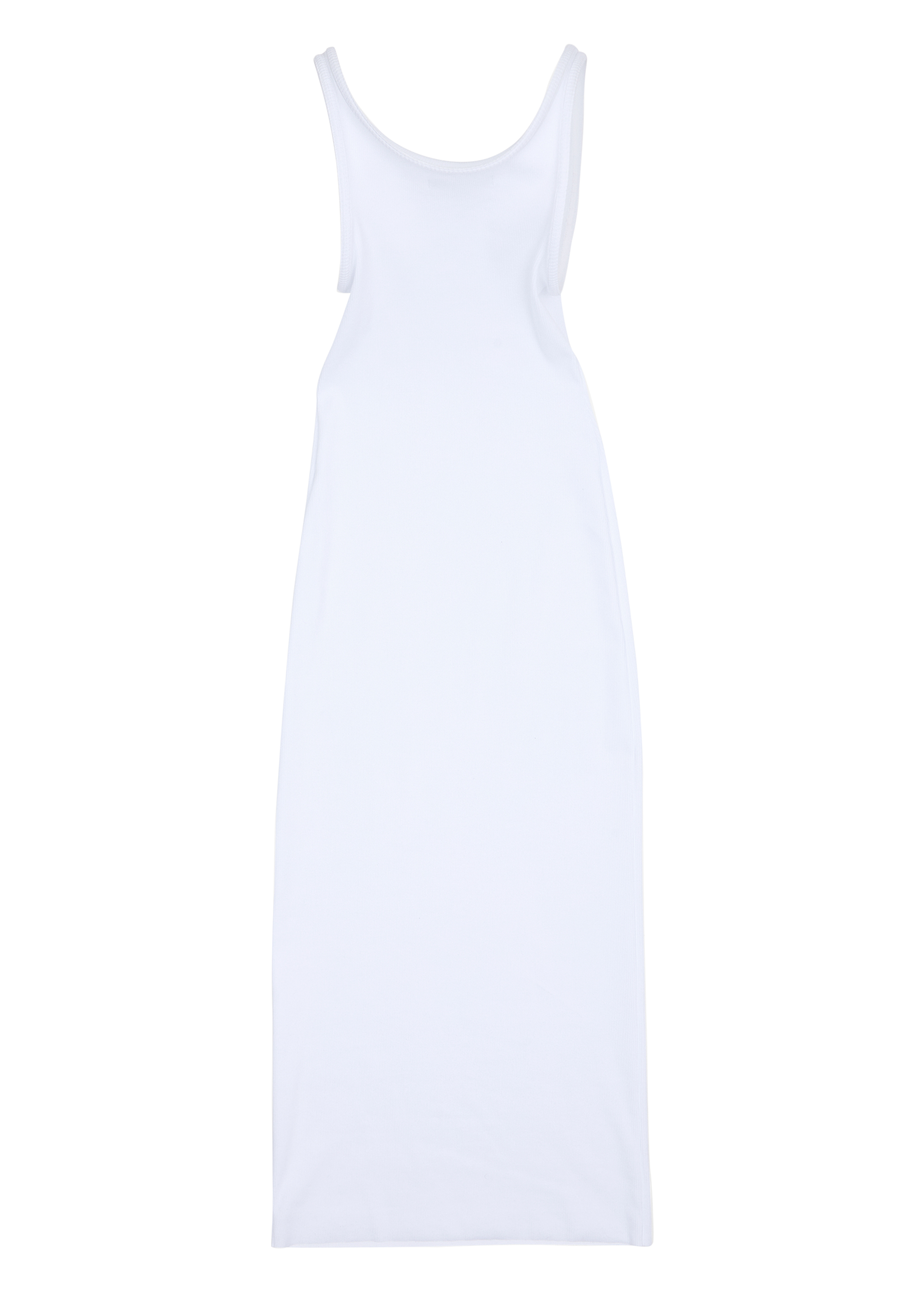 BLUR TANK DRESS WHITE