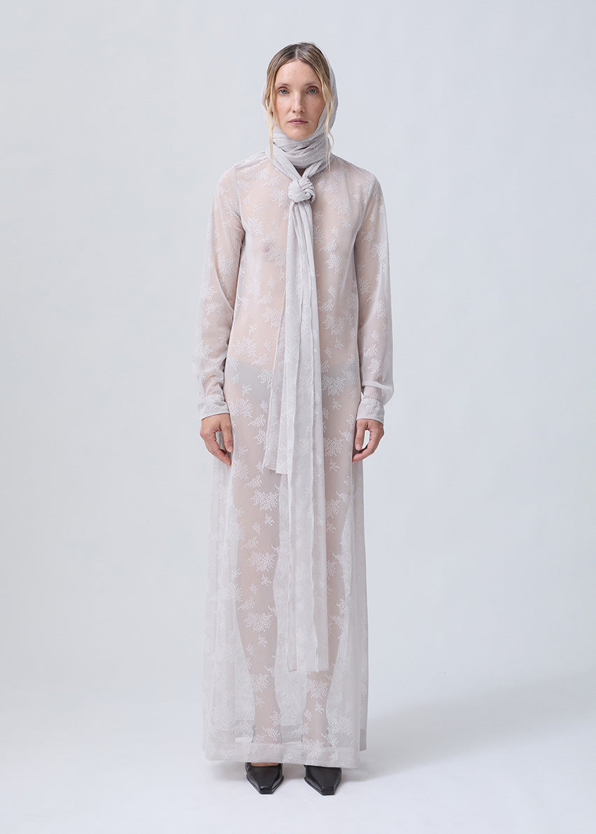 BOW DRESS STONE LACE
