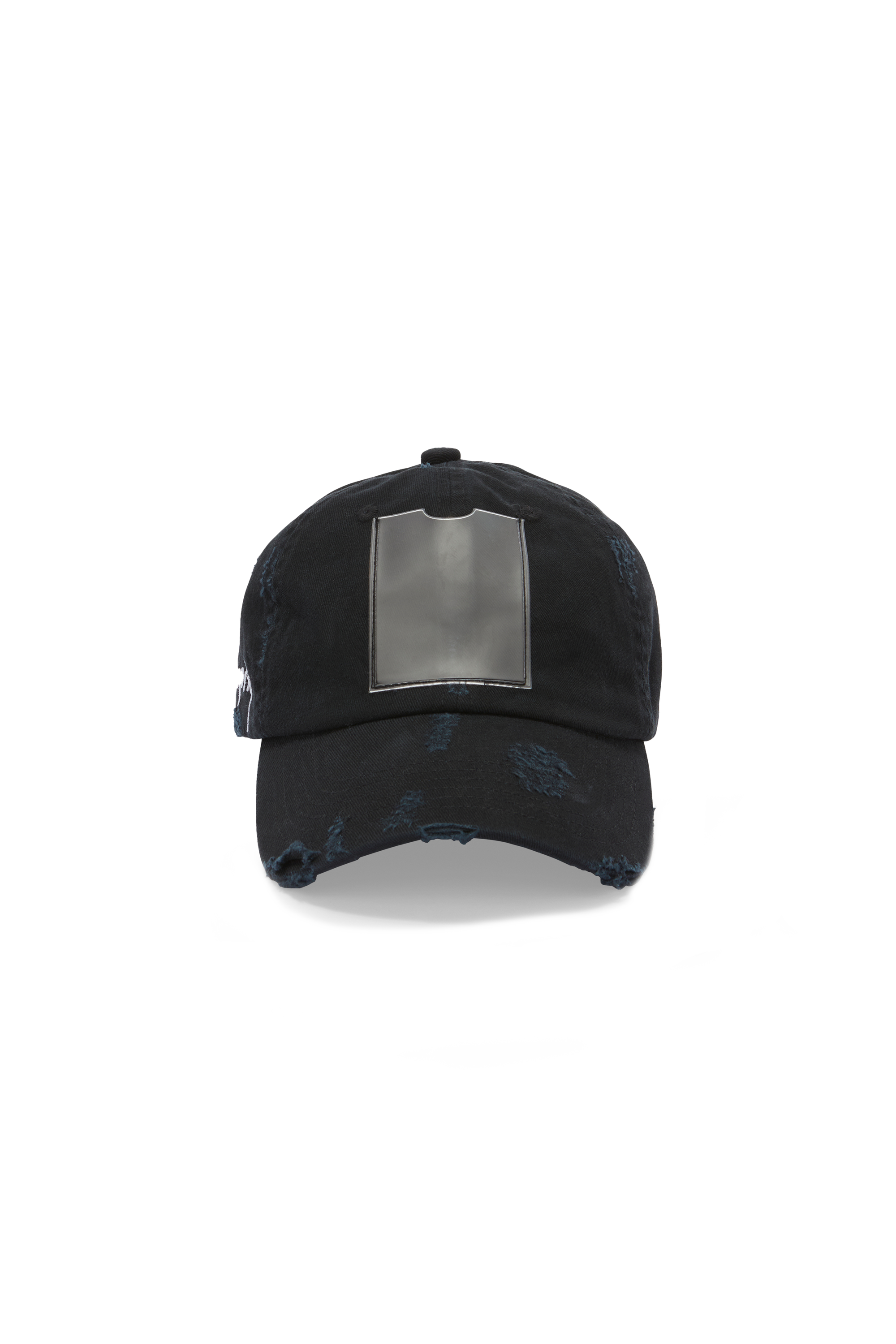 DISTRESSED VESPER CAP BLACK
