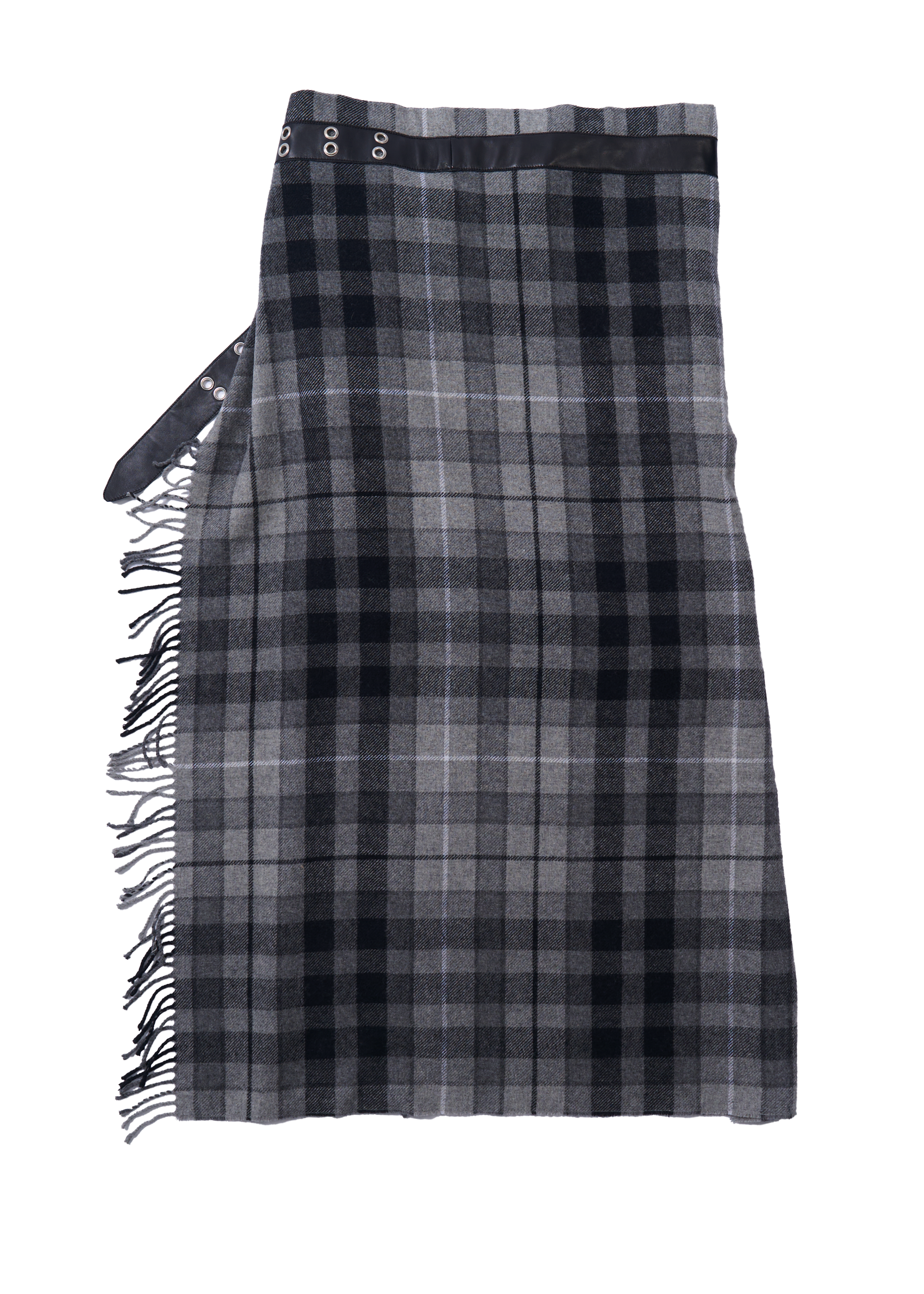 MANIA BLANKET SKIRT - GREY