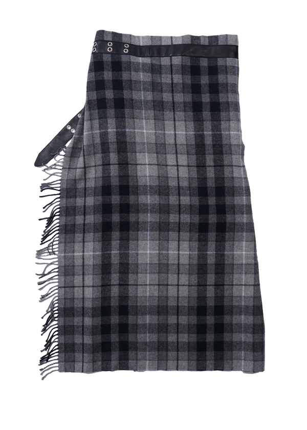 MANIA BLANKET SKIRT - GREY