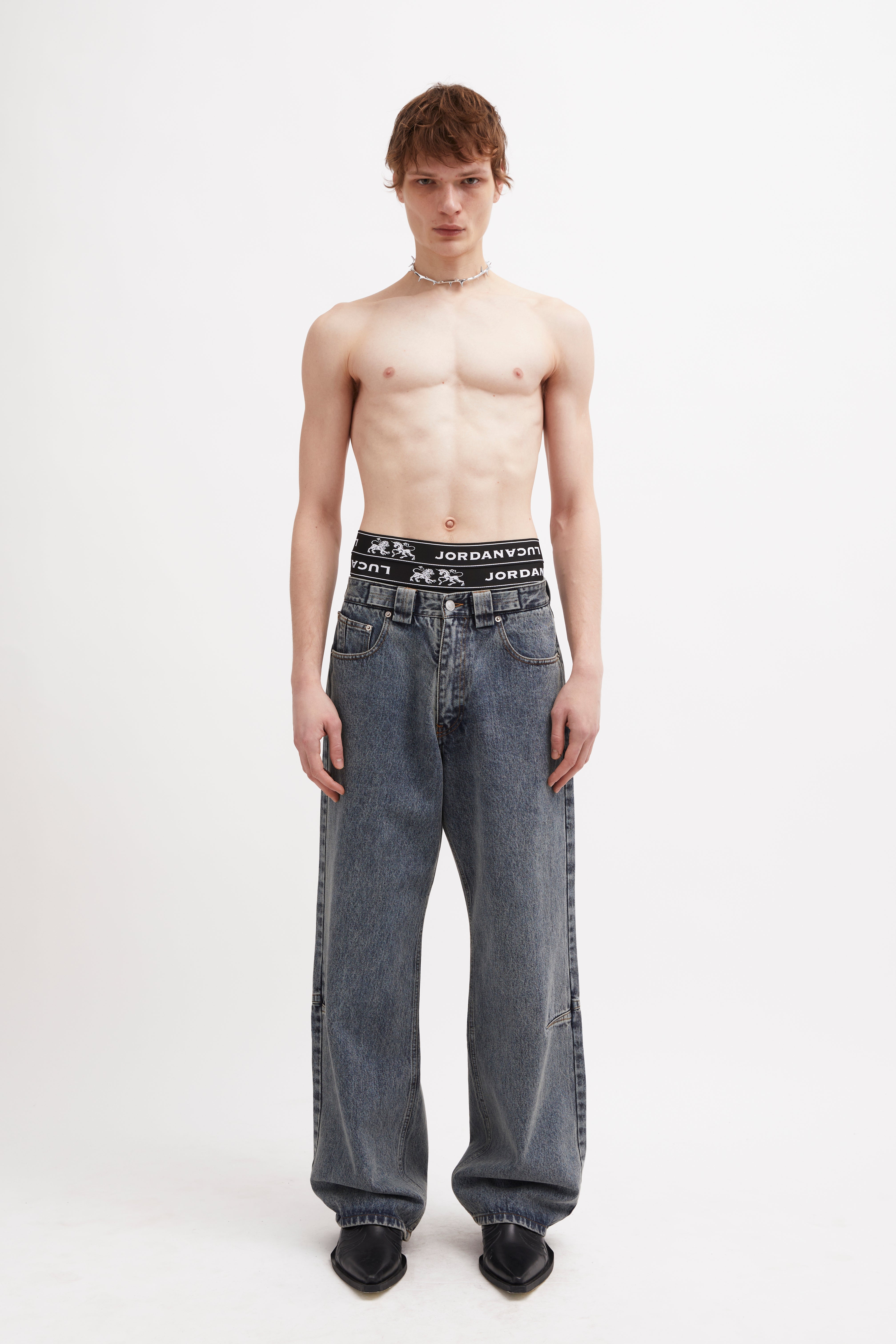 INSIGNIA DENIM JEANS DENIM BLUE MARBLE