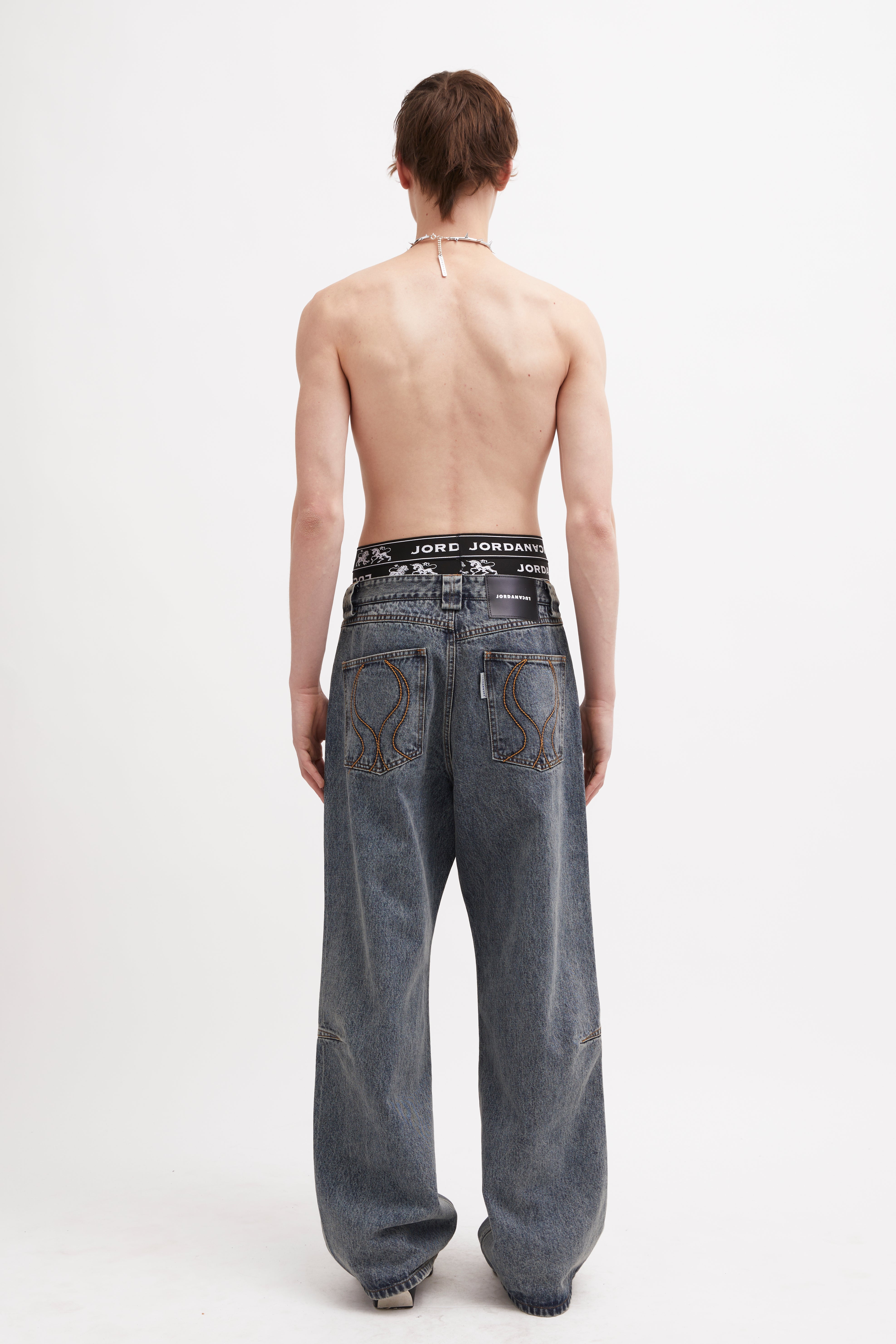 INSIGNIA DENIM JEANS DENIM BLUE MARBLE