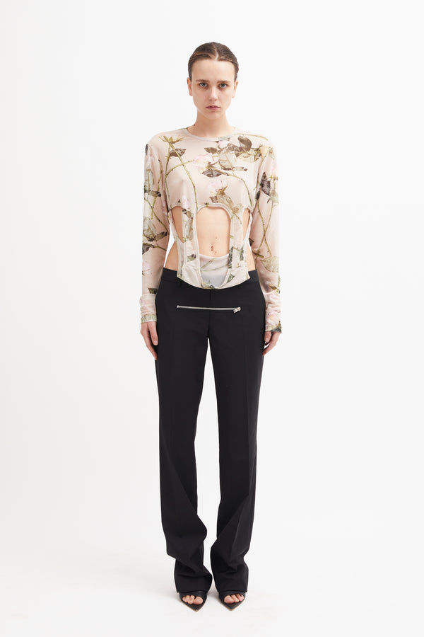 NASDAQ LONG SLEEVE TOP Floral
