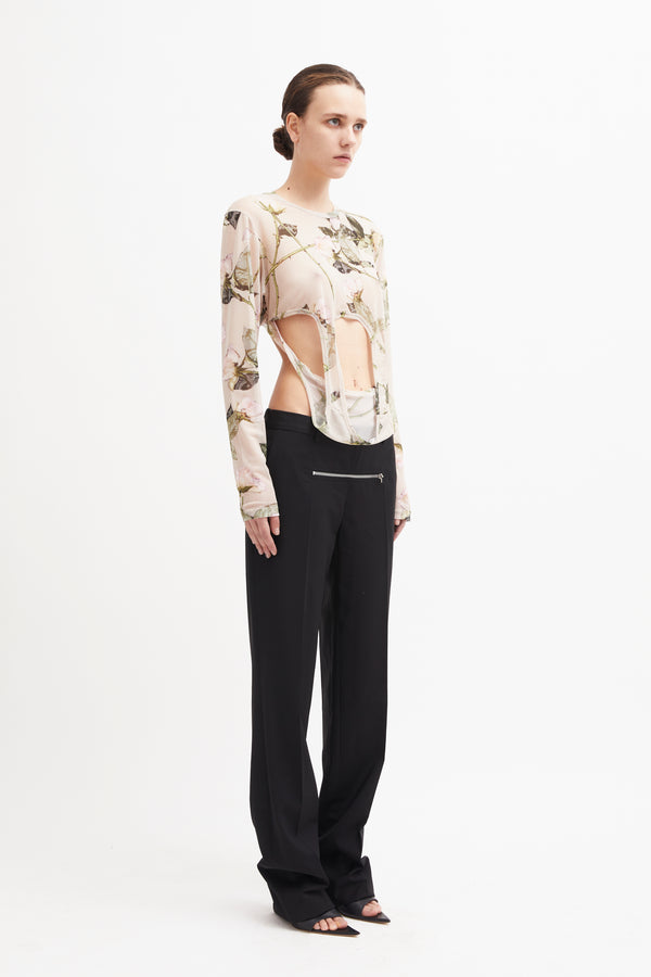 NASDAQ LONG SLEEVE TOP Floral
