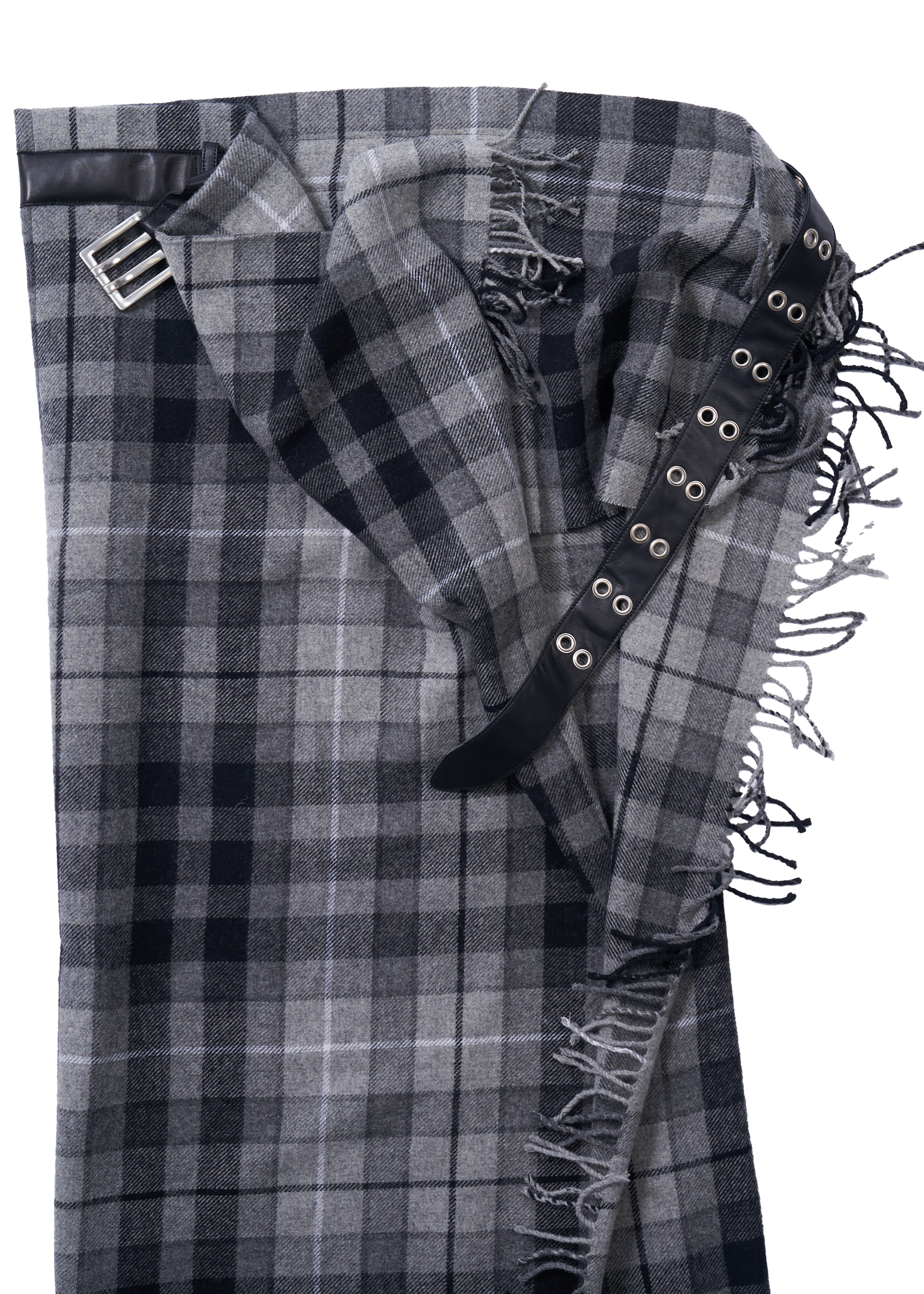 MANIA BLANKET SKIRT - GREY