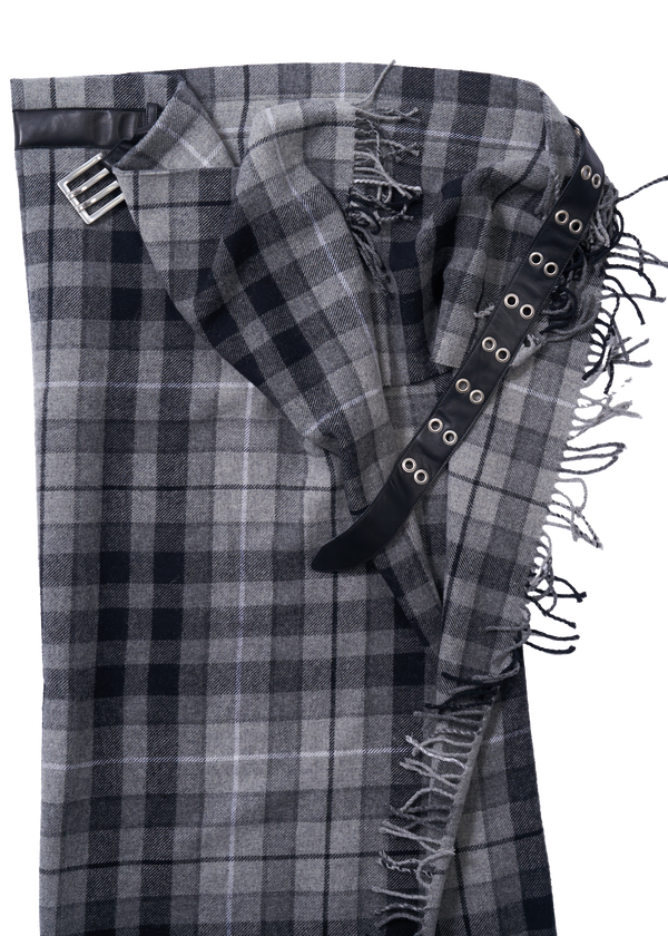 MANIA BLANKET SKIRT - GREY