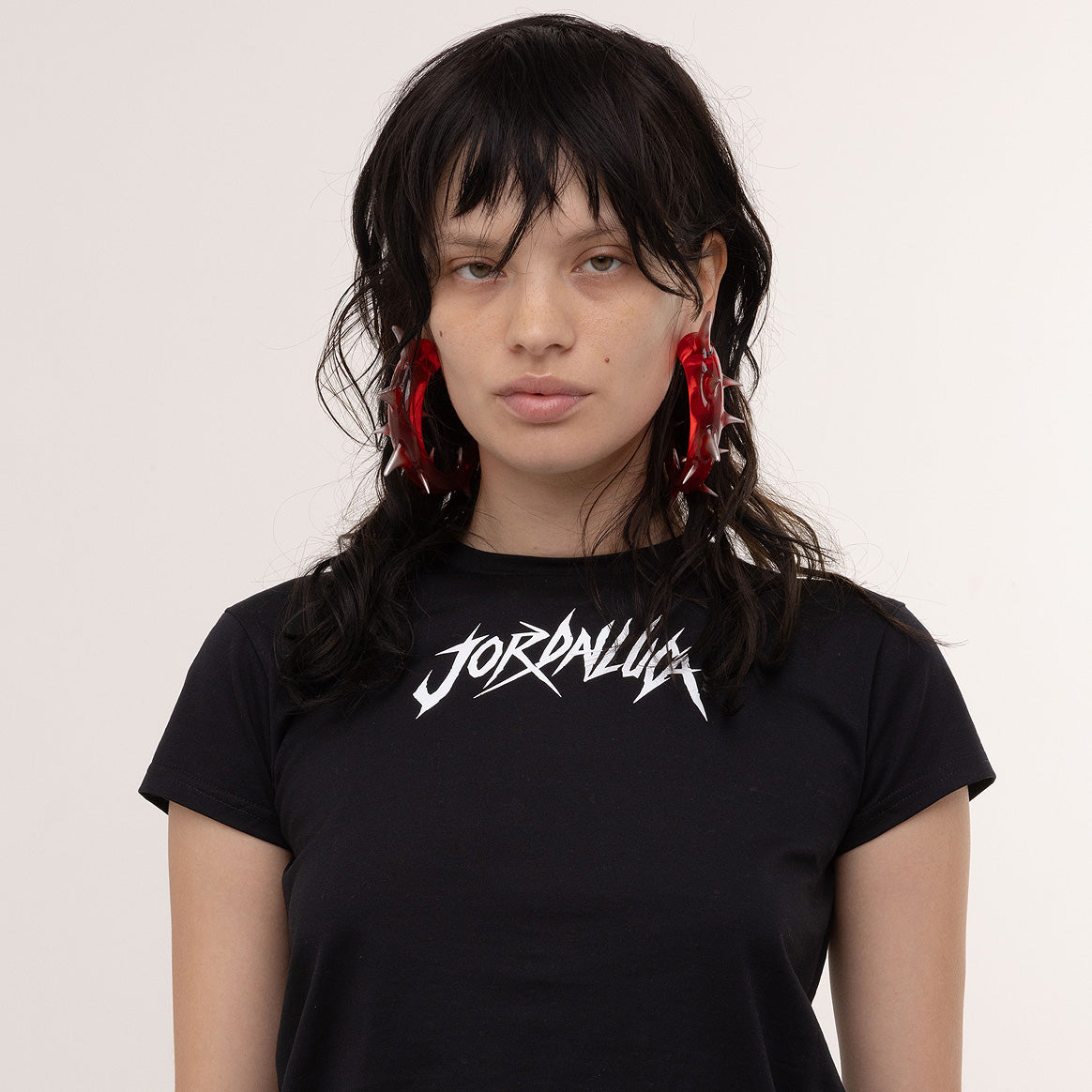 Flare Earring - RED GRADUAL SPRAY