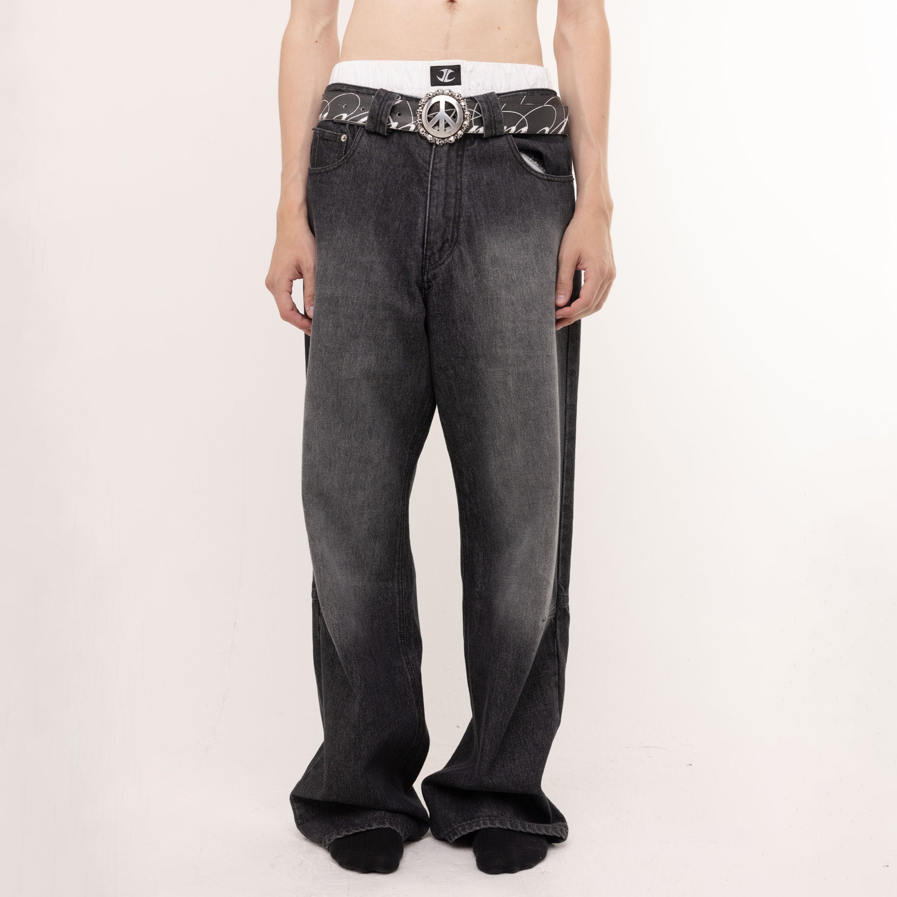 Belt W/ Piece Buckle - CALIGRAPHY