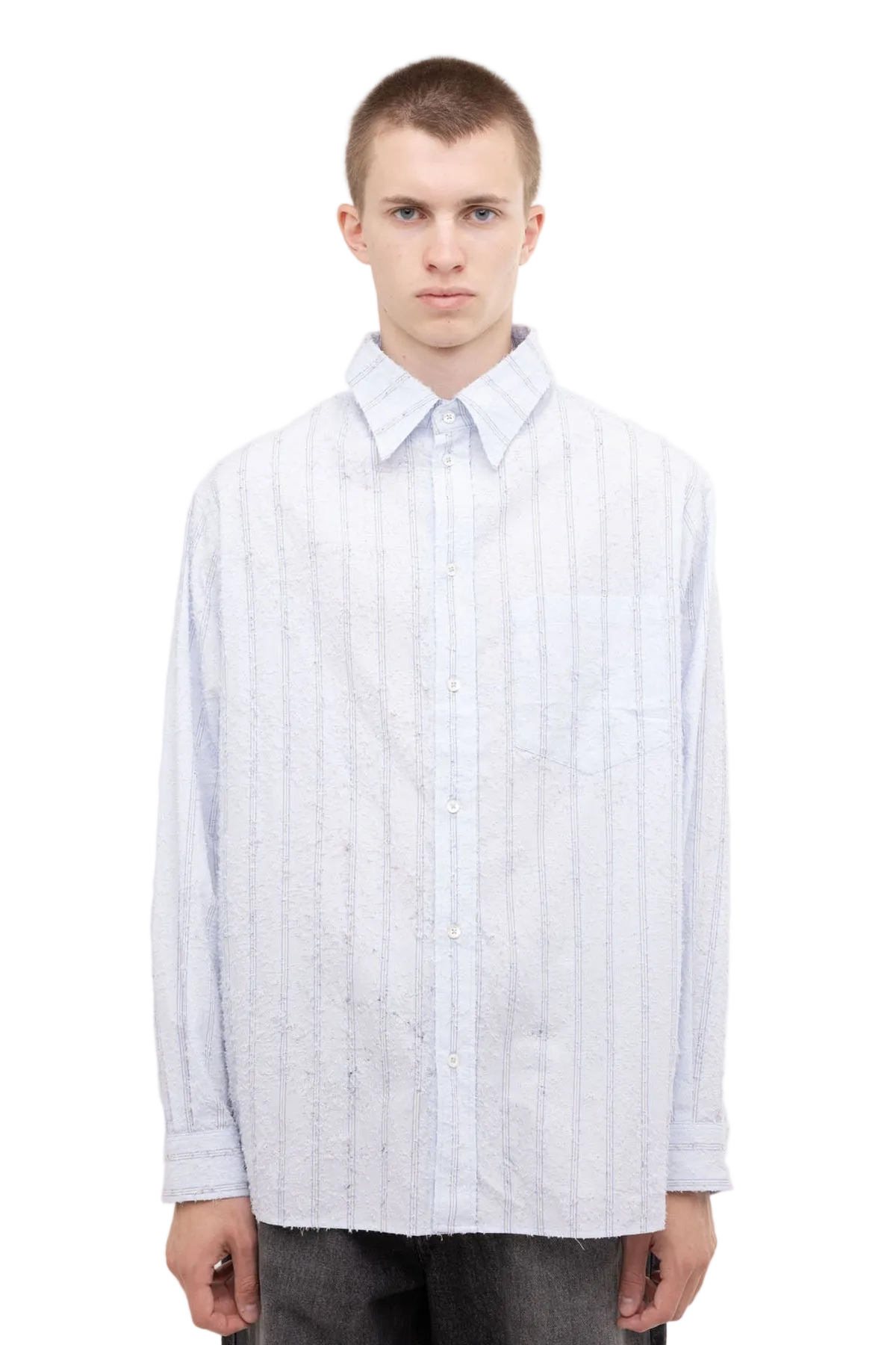Chapel Shirt - Blue Pinstripe