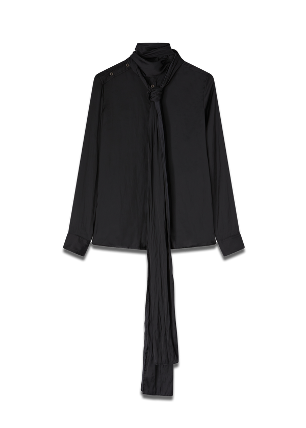 BOW SHIRT BLACK