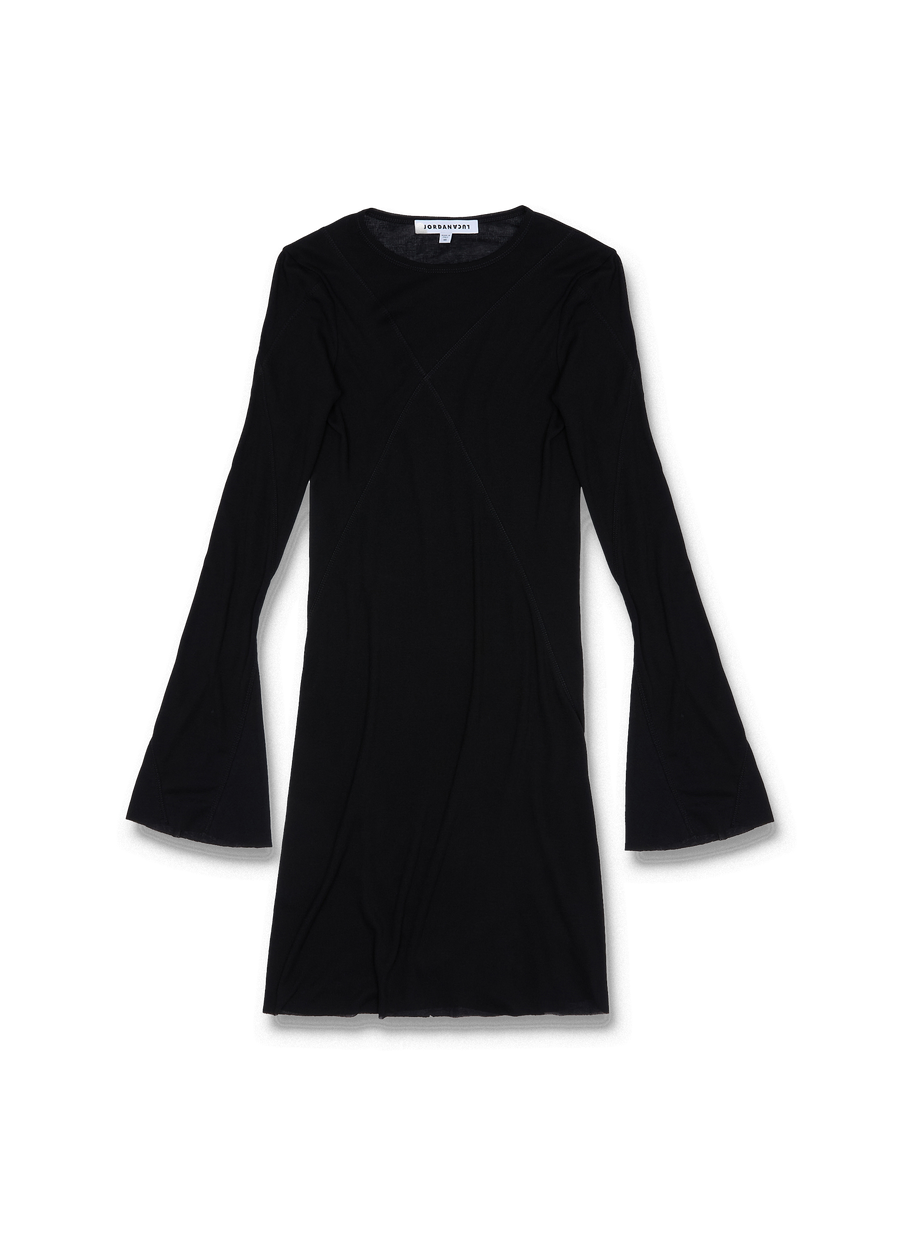 BLUES LONGSLEEVE DRESS BLACK