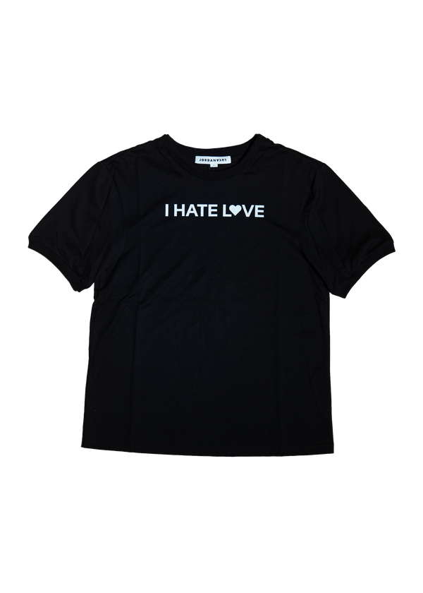 BABY TEE I HATE LOVE - BLACK