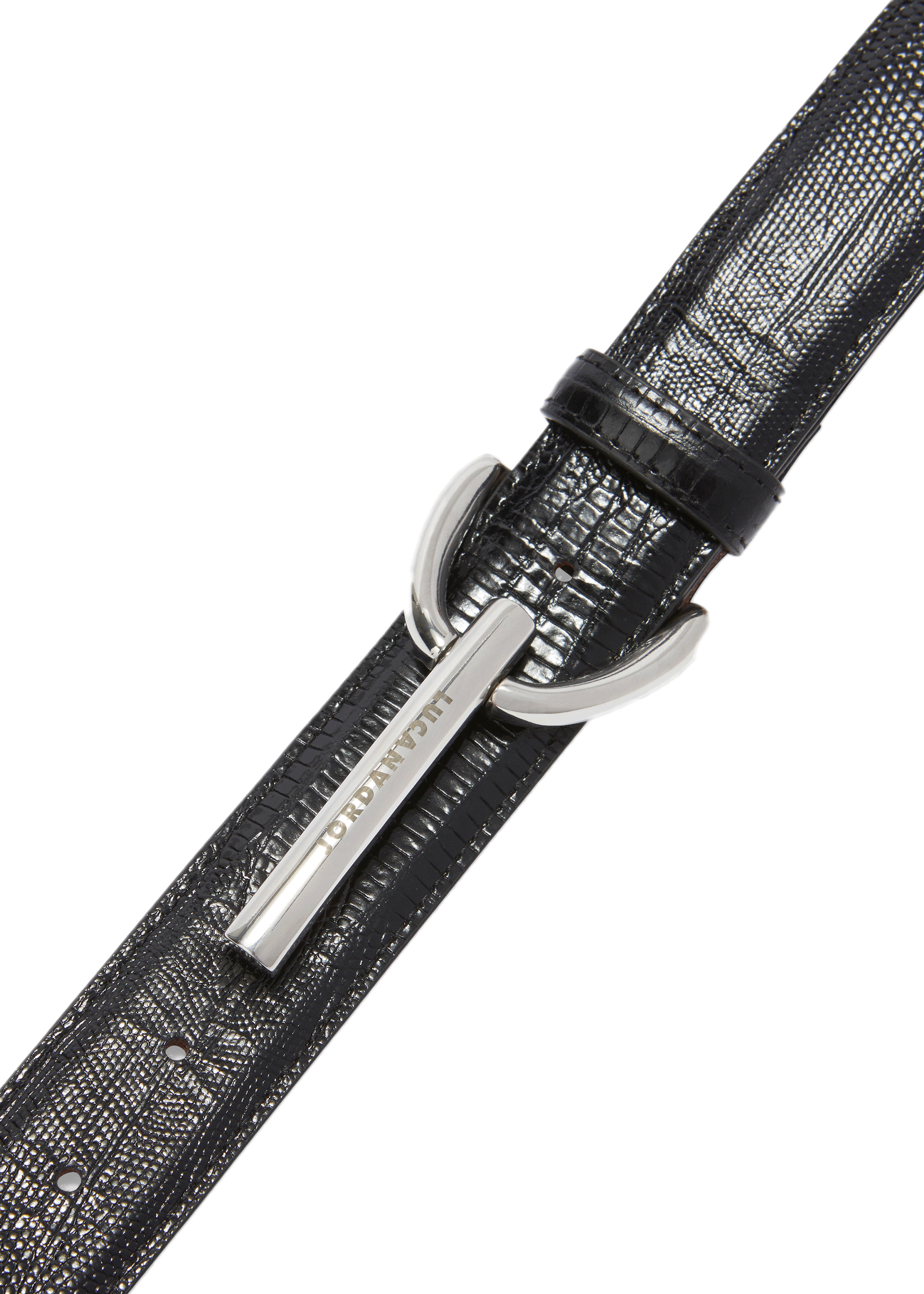 LASH BELT BLACK LIZARD PRINT