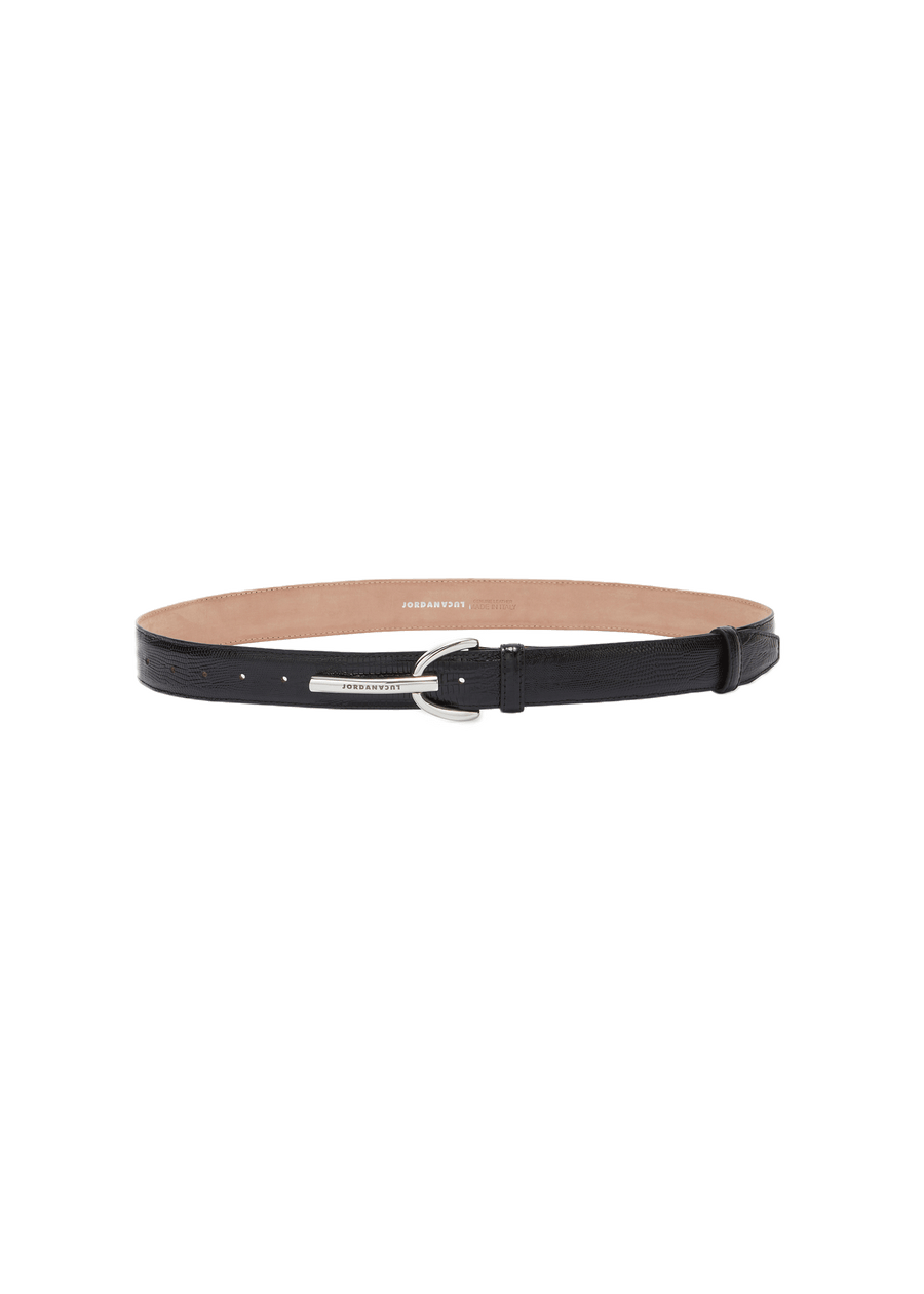 LASH BELT BLACK LIZARD PRINT